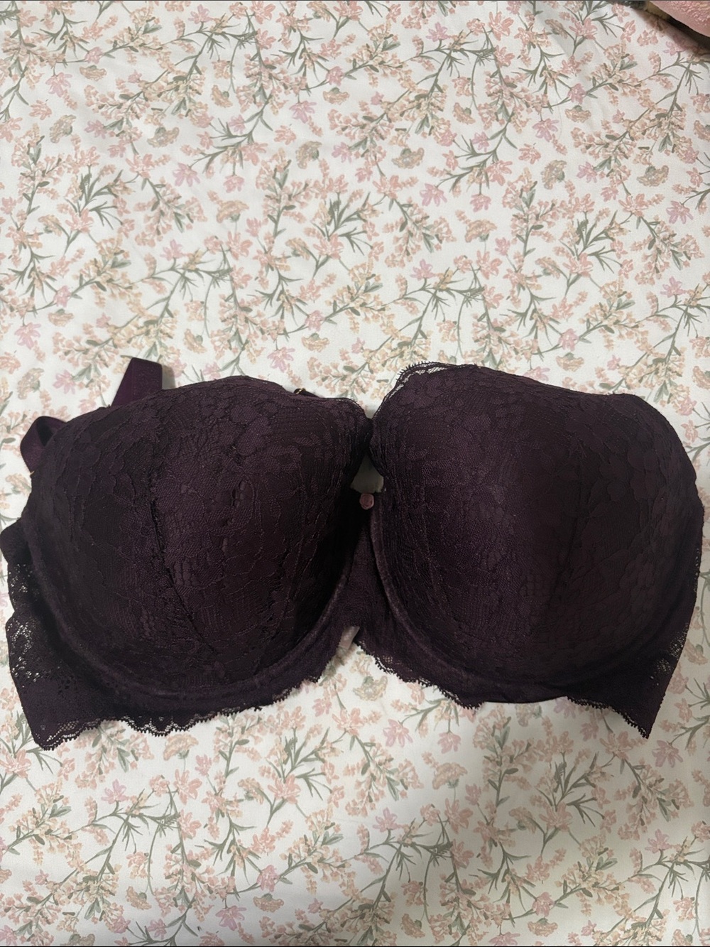 Lace Bra in Deep Plum — Women's Intimates
